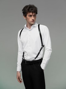 MĘSKA UPRZĄŻ SKÓRZANA HARNESS PASY  