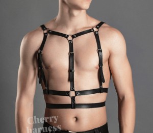 MĘSKI HARNESS NA CIAŁO UPRZĄŻ OZDOBNA